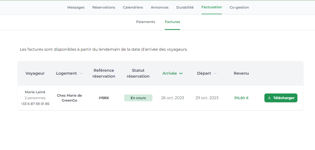 Comment obtenir une facture des réservations ? Questions Fréquentes (FAQ) GreenGo